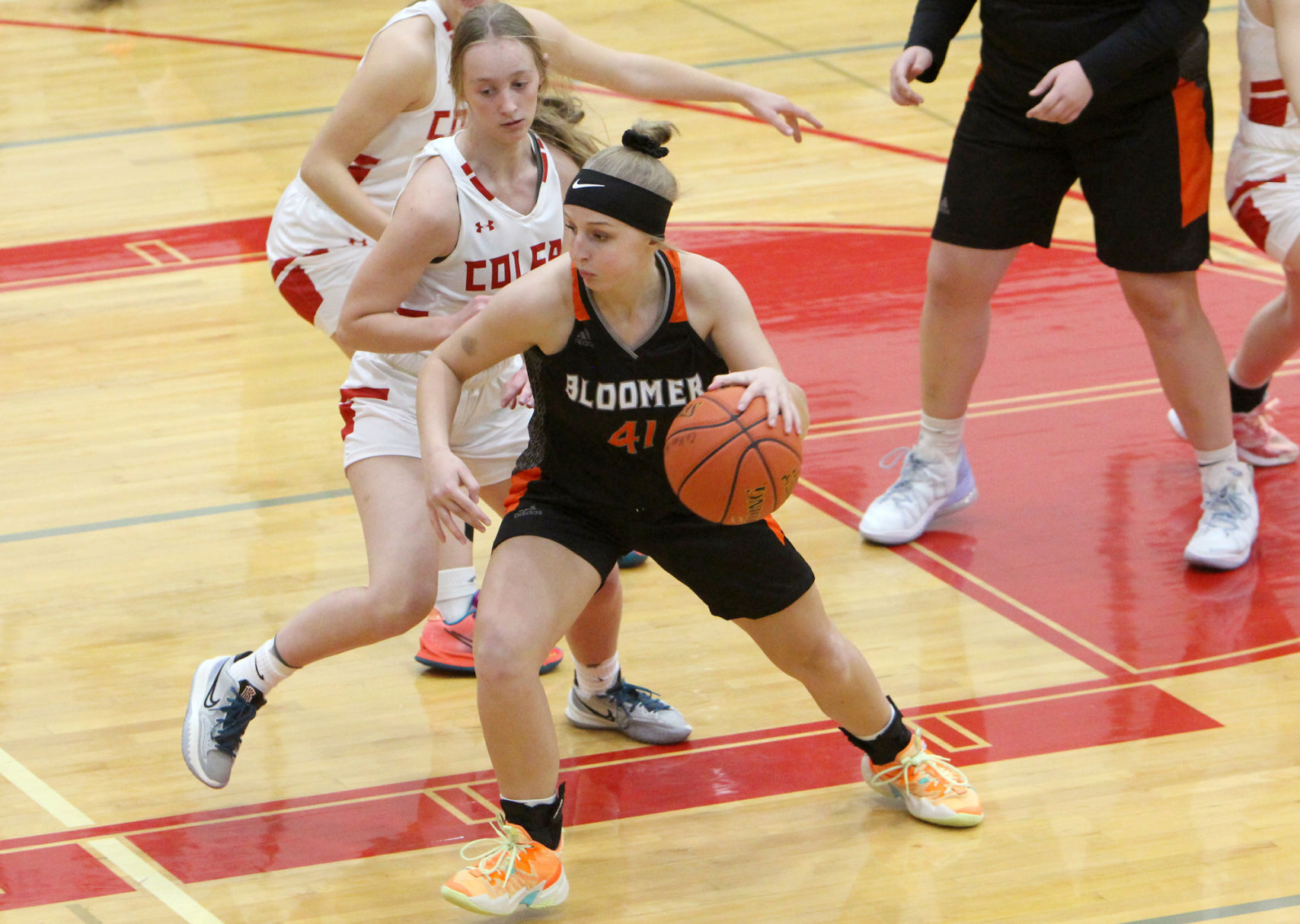 Bloomer girls basketball at Colfax 11-22-21